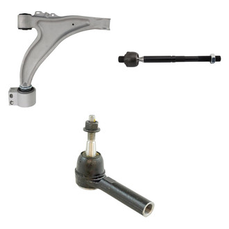 TRQ® - Front Passenger Side Lower Control Arm and Tie Rod End Kit