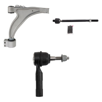 TRQ® - Front Passenger Side Lower Control Arm and Tie Rod End Kit