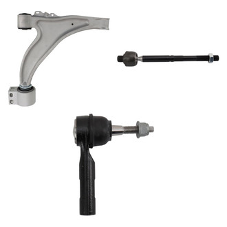 TRQ® - Front Passenger Side Lower Control Arm and Tie Rod End Kit