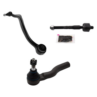 TRQ® - Front Passenger Side Lower Control Arm with Ball Joint and Tie Rod End Kit