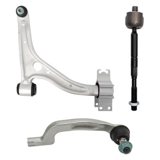 TRQ® - Front Passenger Side Lower Control Arm with Ball Joint and Tie Rod End Kit