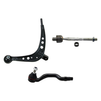 TRQ® - Front Passenger Side Lower Control Arm with Ball Joint and Tie Rod End Kit