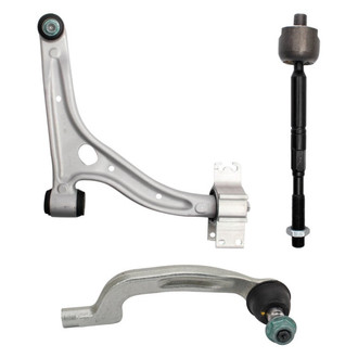 TRQ® - Front Passenger Side Lower Control Arm with Ball Joint and Tie Rod End Kit