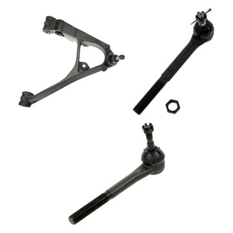 TRQ® - Front Passenger Side Lower Control Arm with Ball Joint and Tie Rod End Kit