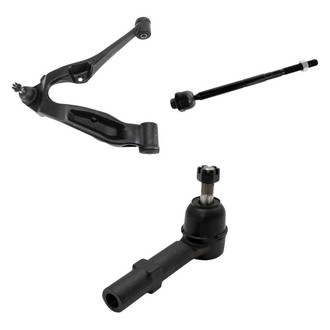 TRQ® - Front Passenger Side Lower Control Arm with Ball Joint and Tie Rod End Kit