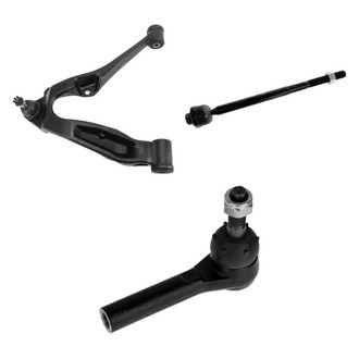 TRQ® - Front Passenger Side Lower Control Arm with Ball Joint and Tie Rod End Kit