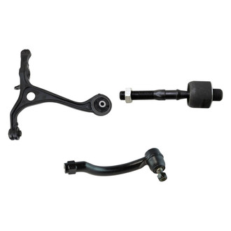 TRQ® - Front Passenger Side Lower Control Arm and Tie Rod End Kit