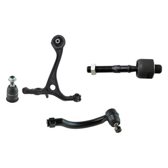 TRQ® - Front Passenger Side Lower Control Arm and Tie Rod End Kit