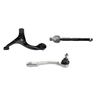 TRQ® - Front Passenger Side Lower Control Arm and Tie Rod End Kit