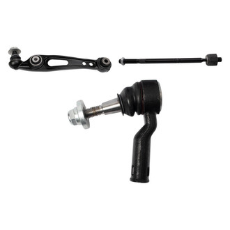 TRQ® - Front Passenger Side Lower Control Arm with Ball Joint and Tie Rod End Kit