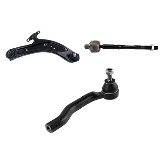 TRQ® - Front Passenger Side Lower Control Arm with Ball Joint and Tie Rod End Kit