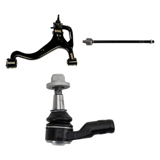 TRQ® - Front Passenger Side Lower Control Arm with Ball Joint and Tie Rod End Kit