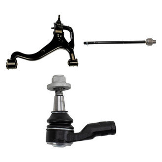 TRQ® - Front Passenger Side Lower Control Arm with Ball Joint and Tie Rod End Kit