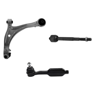 TRQ® - Front Passenger Side Lower Control Arm with Ball Joint and Tie Rod End Kit