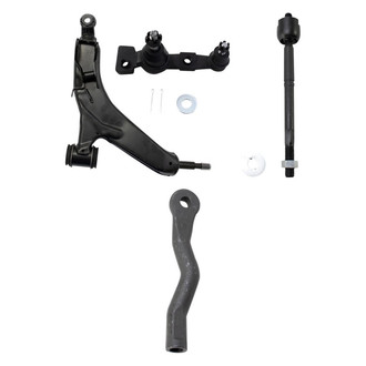 TRQ® - Front Passenger Side Lower Control Arm and Tie Rod End Kit
