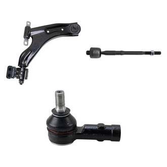 TRQ® - Front Passenger Side Lower Control Arm with Ball Joint and Tie Rod End Kit