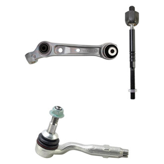 TRQ® - Front Passenger Side Lower Control Arm and Tie Rod End Kit