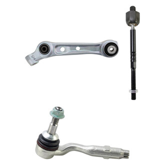 TRQ® - Front Passenger Side Lower Control Arm and Tie Rod End Kit