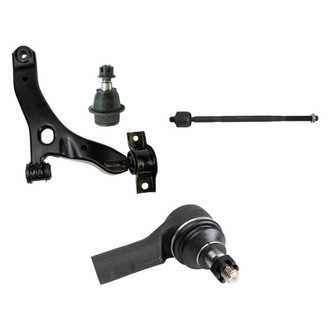 TRQ® - Front Passenger Side Lower Control Arm and Tie Rod End Kit