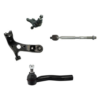 TRQ® - Front Passenger Side Lower Control Arm with Ball Joint and Tie Rod End Kit