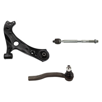 TRQ® - Front Passenger Side Lower Control Arm and Tie Rod End Kit