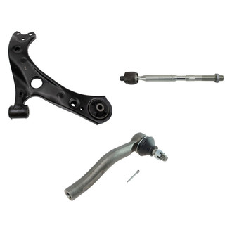 TRQ® - Front Passenger Side Lower Control Arm and Tie Rod End Kit