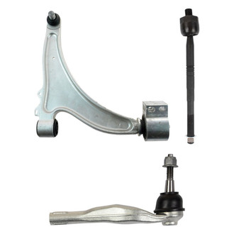 TRQ® - Front Passenger Side Lower Control Arm with Ball Joint and Tie Rod End Kit