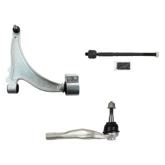 TRQ® - Front Passenger Side Lower Control Arm with Ball Joint and Tie Rod End Kit