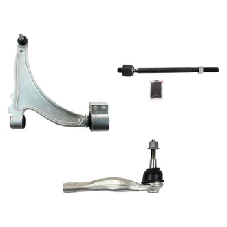 TRQ® - Front Passenger Side Lower Control Arm with Ball Joint and Tie Rod End Kit