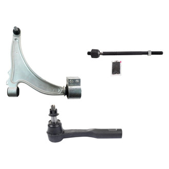 TRQ® - Front Passenger Side Lower Control Arm with Ball Joint and Tie Rod End Kit