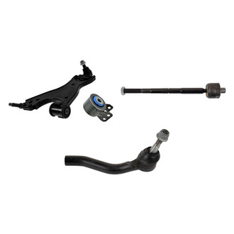 TRQ® - Front Passenger Side Lower Control Arm with Ball Joint and Tie Rod End Kit