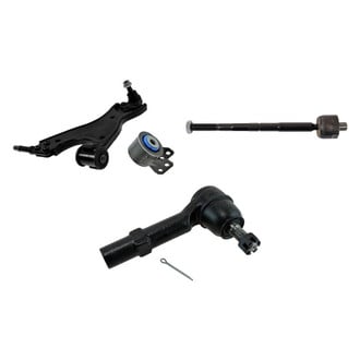 TRQ® - Front Passenger Side Lower Control Arm with Ball Joint and Tie Rod End Kit