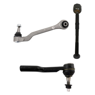TRQ® - Front Passenger Side Lower Control Arm with Ball Joint and Tie Rod End Kit