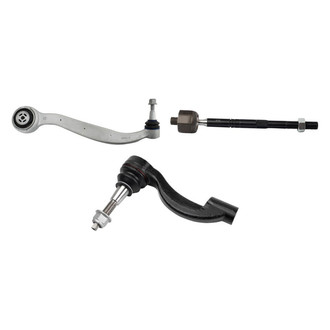 TRQ® - Front Passenger Side Lower Control Arm with Ball Joint and Tie Rod End Kit
