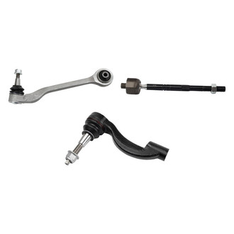 TRQ® - Front Passenger Side Lower Control Arm with Ball Joint and Tie Rod End Kit