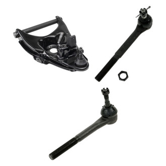 TRQ® - Front Passenger Side Lower Control Arm with Ball Joint and Tie Rod End Kit