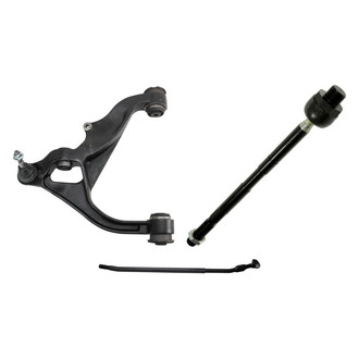 TRQ® - Front Passenger Side Lower Control Arm with Ball Joint and Tie Rod End Kit