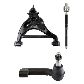 TRQ® - Front Passenger Side Lower Control Arm with Ball Joint and Tie Rod End Kit