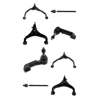 TRQ® - Front Lower and Upper Control Arm with Ball Joint and Tie Rod End Kit