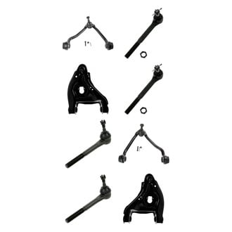 TRQ® - Front Lower and Upper Control Arm with Ball Joint and Tie Rod End Kit