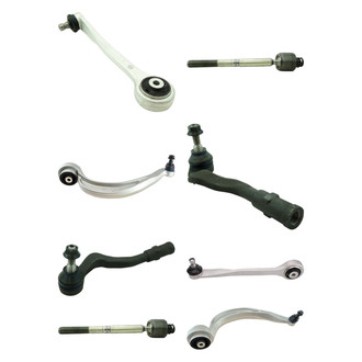 TRQ® - Front Lower and Upper Control Arm with Ball Joint and Tie Rod End Kit
