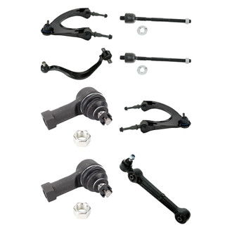 TRQ® - Front Lower and Upper Control Arm with Ball Joint and Tie Rod End Kit