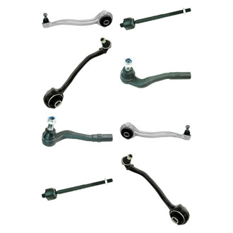 TRQ® - Front Lower and Upper Control Arm with Ball Joint and Tie Rod End Kit
