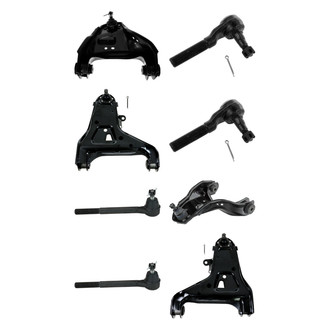 TRQ® - Front Lower and Upper Control Arm with Ball Joint and Tie Rod End Kit