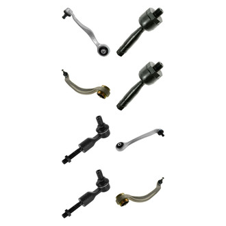 TRQ® - Front Lower and Upper Control Arm with Ball Joint and Tie Rod End Kit