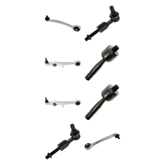 TRQ® - Front Lower and Upper Control Arm with Ball Joint and Tie Rod End Kit