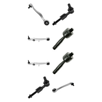 TRQ® - Front Lower and Upper Control Arm with Ball Joint and Tie Rod End Kit