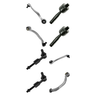TRQ® - Front Lower and Upper Control Arm with Ball Joint and Tie Rod End Kit