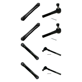 TRQ® - Front Lower and Upper Control Arm and Tie Rod End Kit
