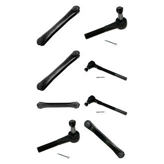 TRQ® - Front Lower and Upper Control Arm and Tie Rod End Kit
